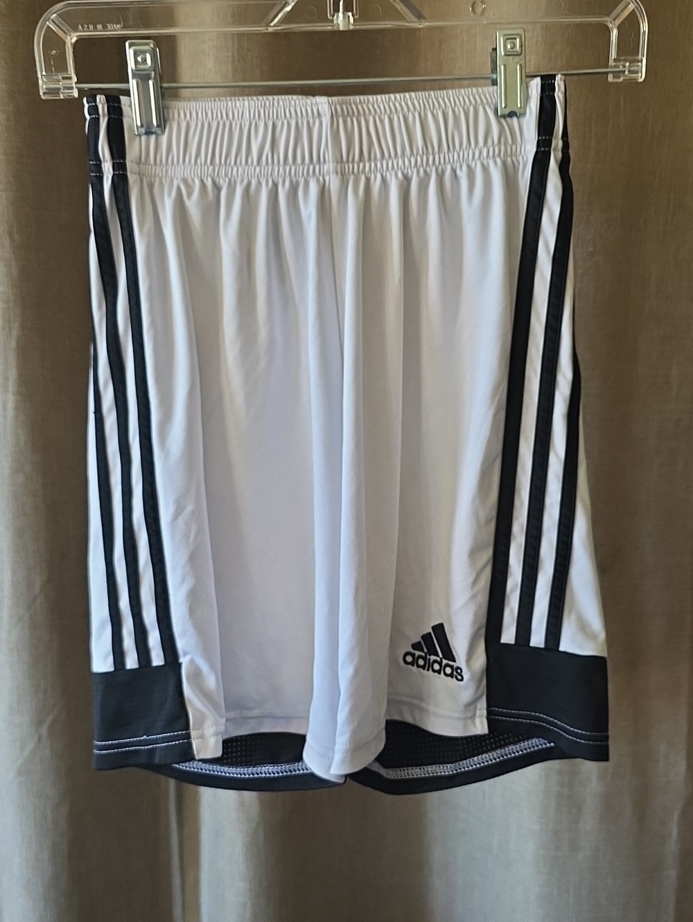 adidas Athletic Shorts White & Black Size XS Like New